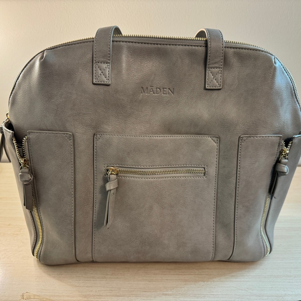 Light grey maden diaper back pack